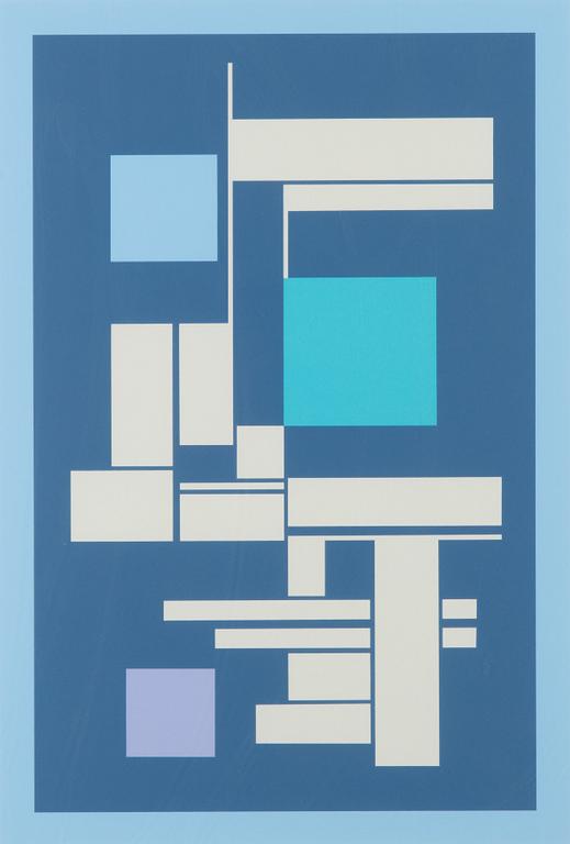 Sam Vanni, serigrafi, signerad och daterad-89. Numrerad 58/75.