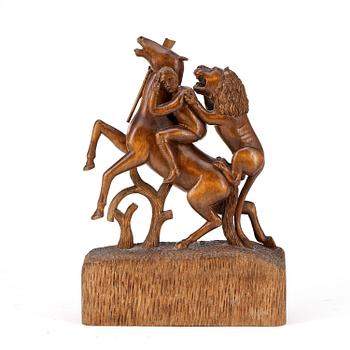 SKULPTUR, trä, Sverige, 1900-tal.