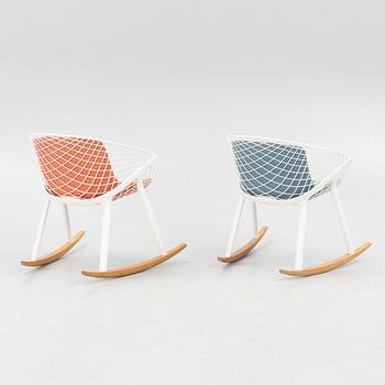 Patrick Norguet, a pair of 'Kobi' rocking chairs, Alias.