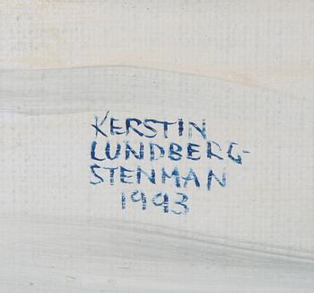 LUNDBERG-STENMAN, KERSTIN. Olja på duk, sign o dat 1993.