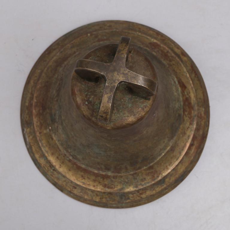 VÄLLINGKLOCKA, malm, märkt Loshult, 1800-tal.