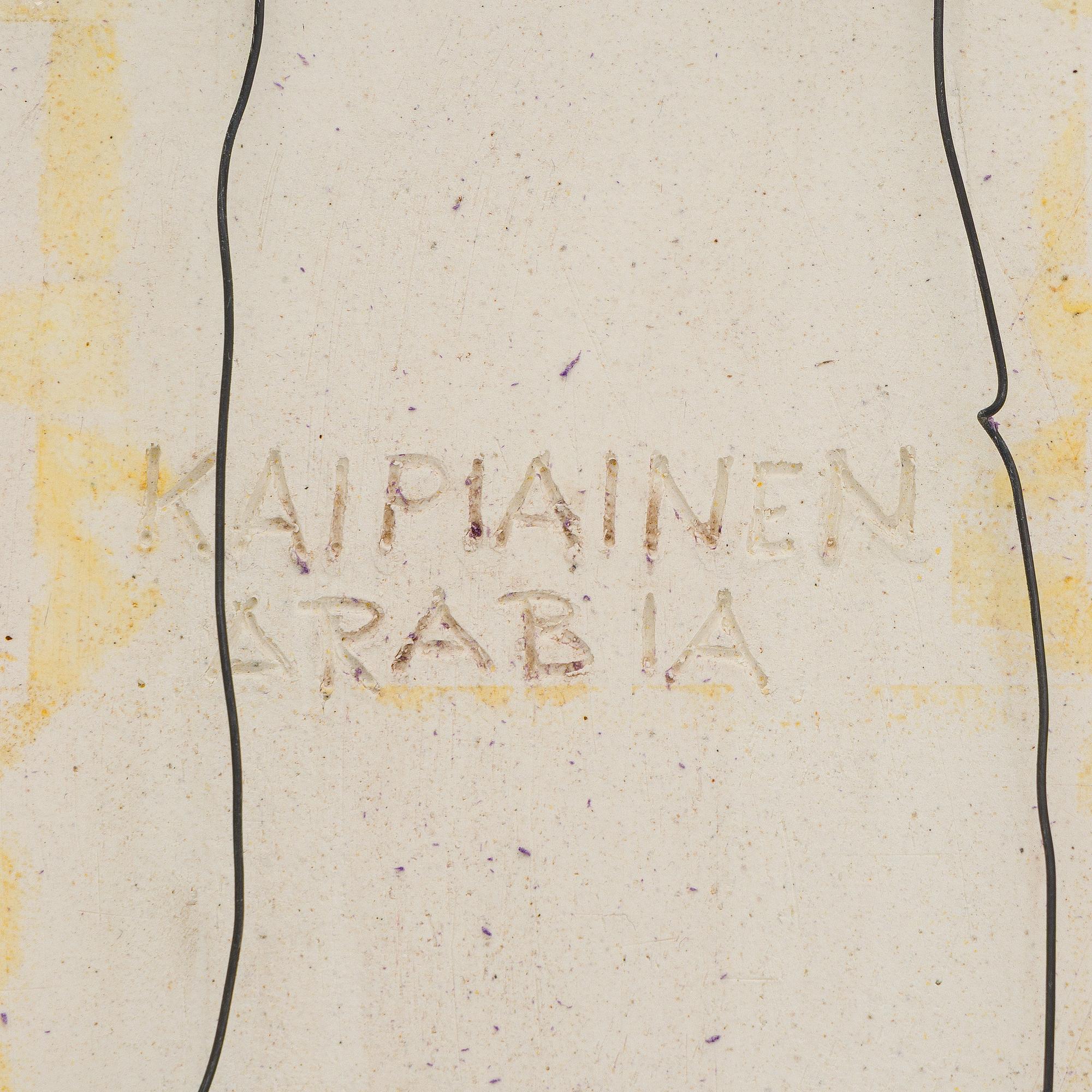 Birger Kaipiainen, dekorationsfat, stengods, signerad Kaipiainen Arabia.