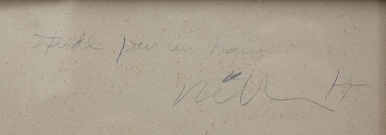 CARLOS REVILLA, teckning, sign. BOK medföljer.