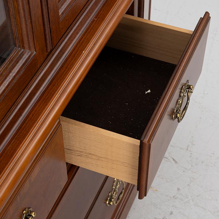A Rococo style display cabinet, late 20th Century.