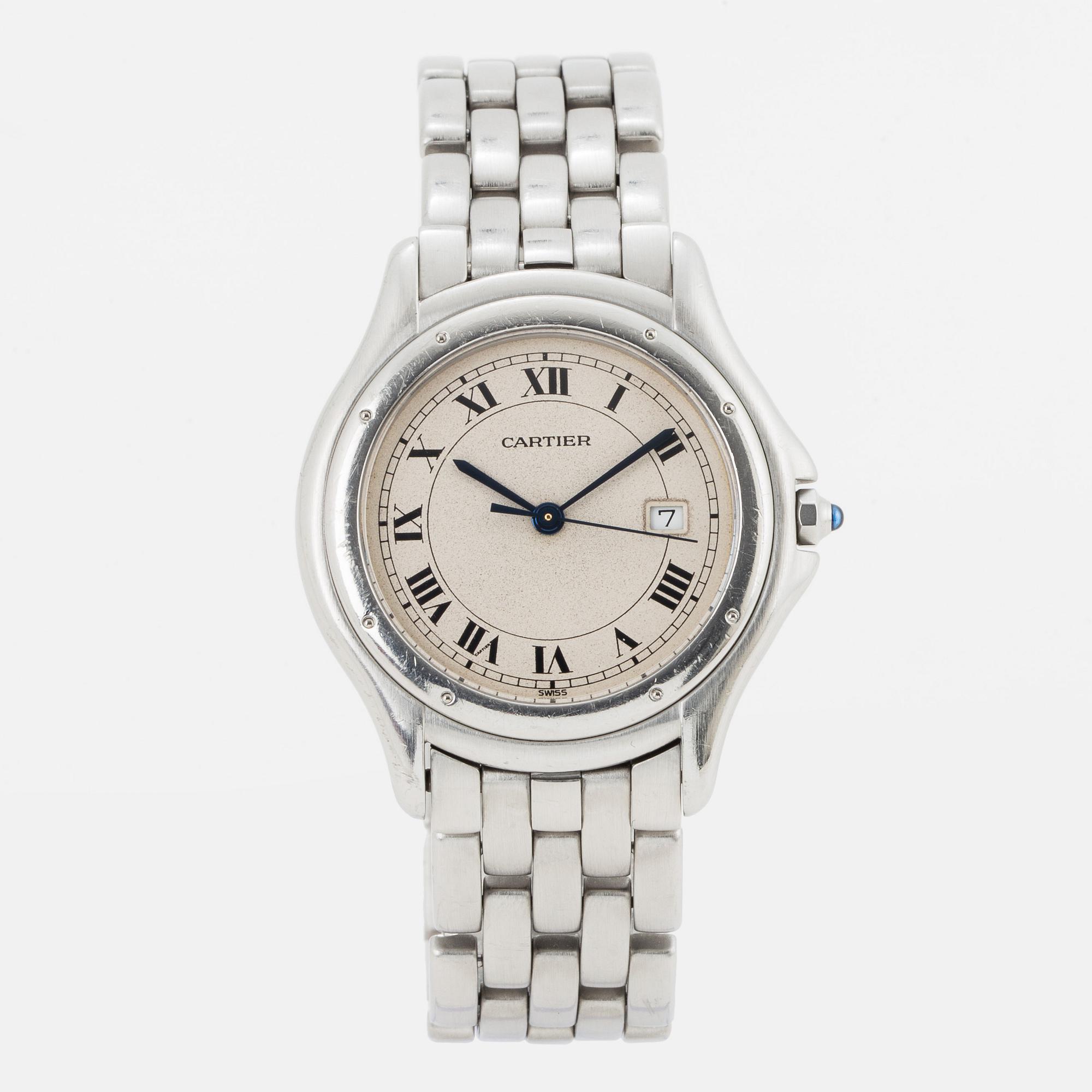 CARTIER, Cougar, wristwatch, 32.5 mm.