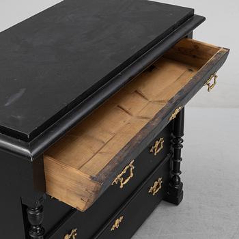 A pianted dresser from around the year 1900.