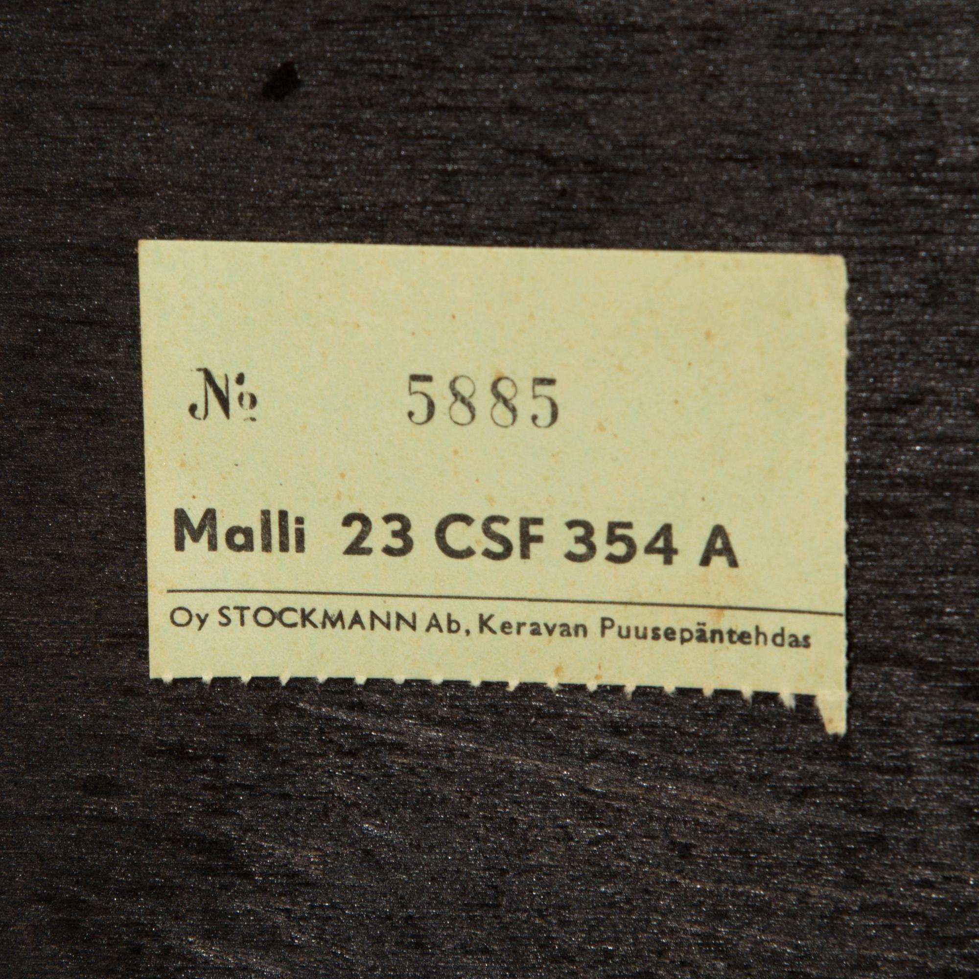 TV-KAAPPI/BAARIKAAPPI, Oy Stockmann Ab, Keravan puusepäntehdas, 1900-luvun puoliväli.