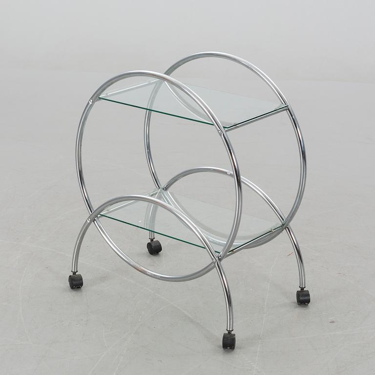 An Art Deco-style serving trolley, later part of the 20th century.