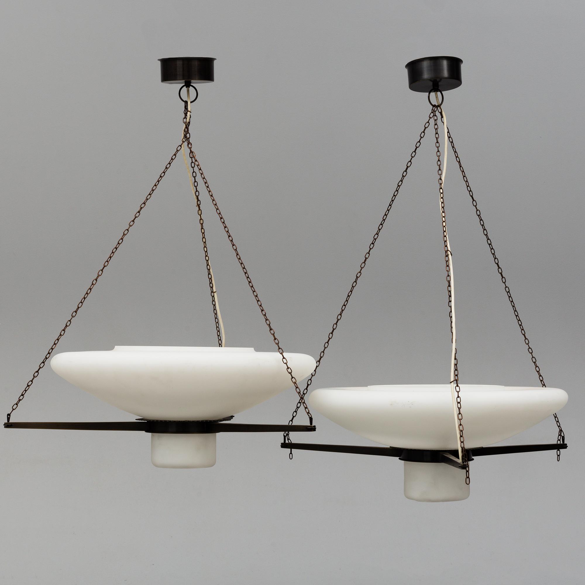 GUNNAR ASPLUND, A pair of ceiling lights by Gärsnäs 1995-2002.