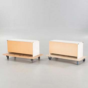 Two chest of drawers second half of the 20th century.