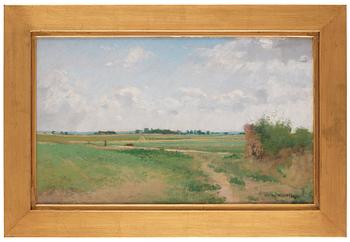 Axel Lindman, Landscape from Barbizon.
