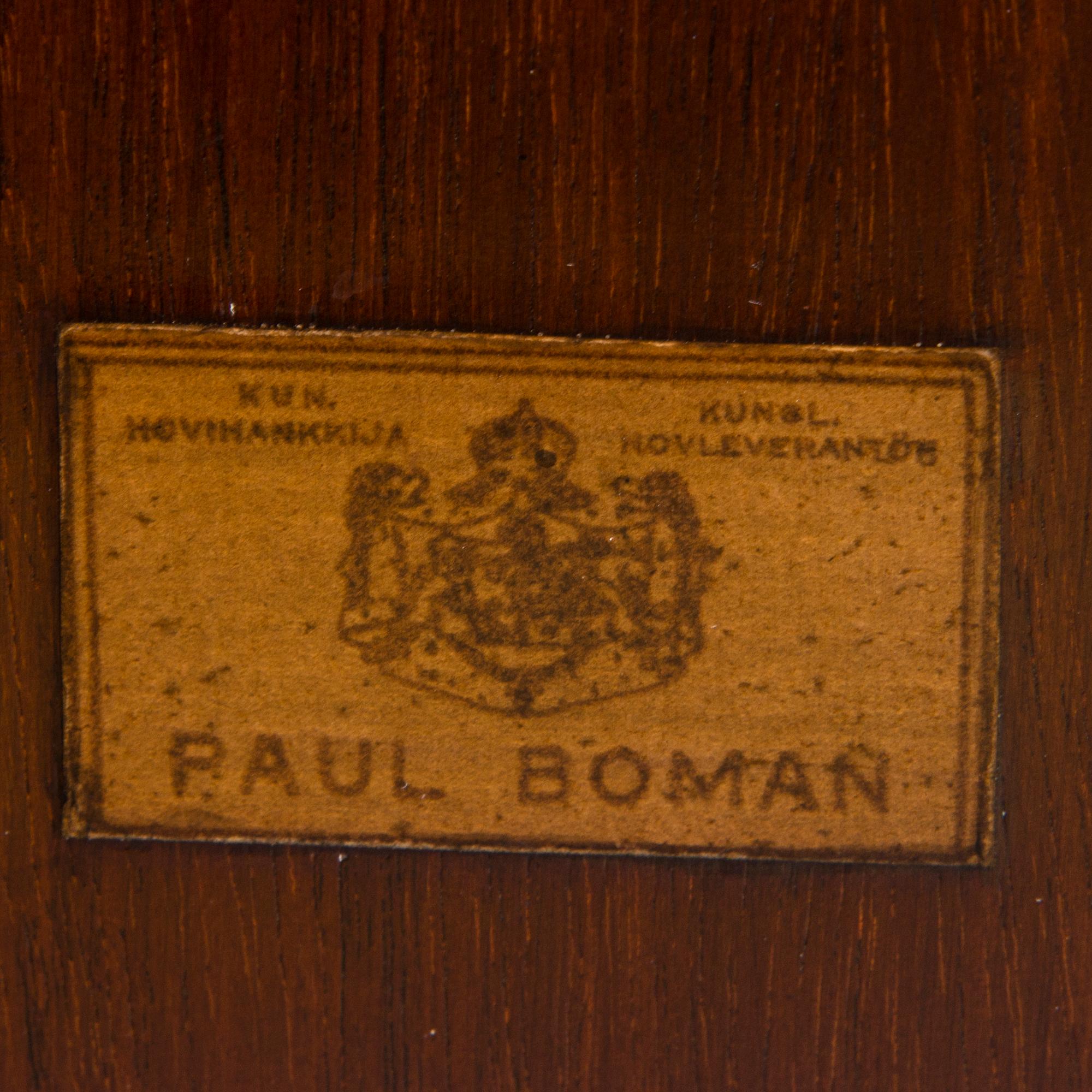 PAUL BOMANIN TEKEMÄ SENKKI, 1920-30-luku.