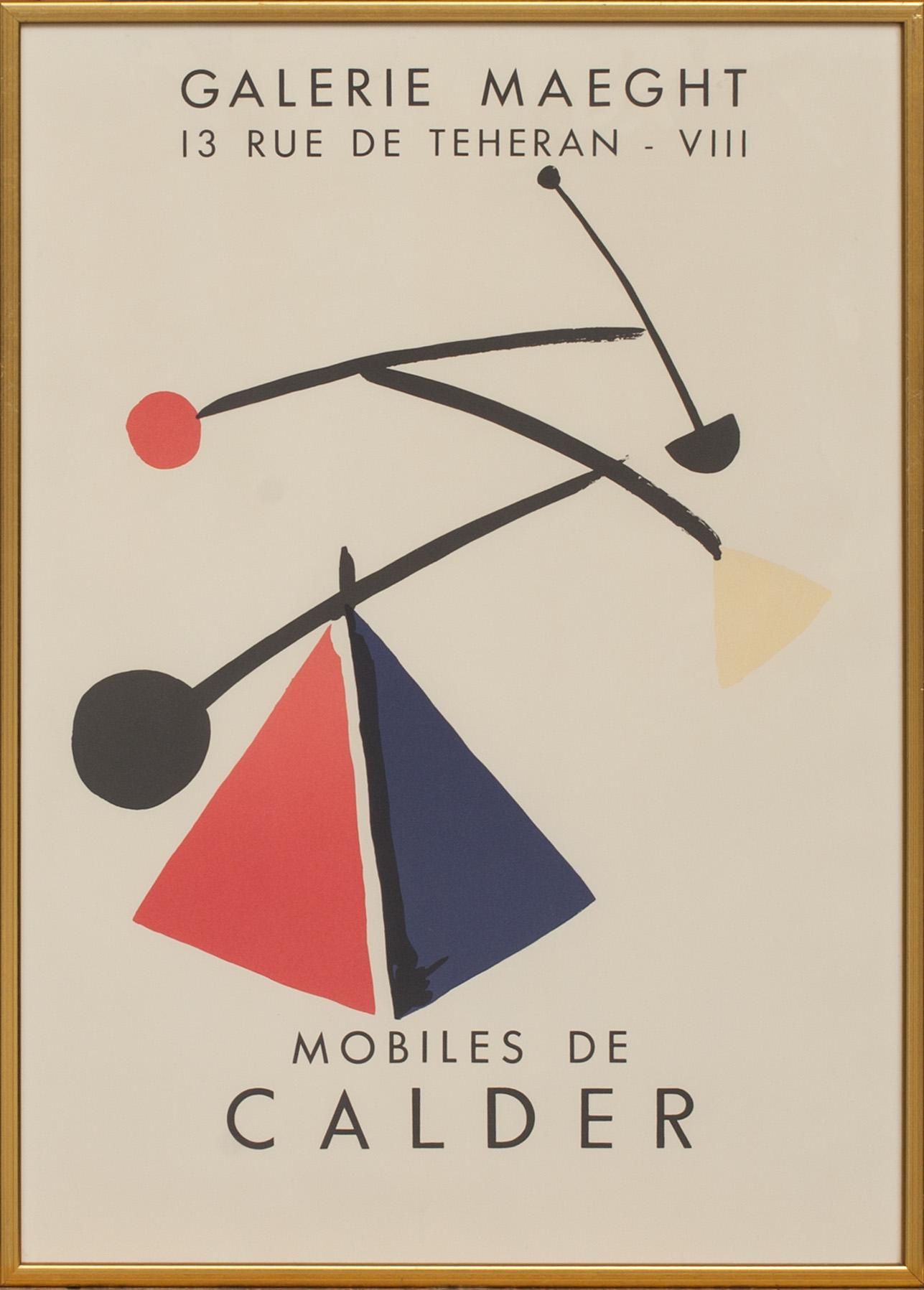 UTSTÄLLNINGSAFFISCHER, 3 st, bl a A. Calder.