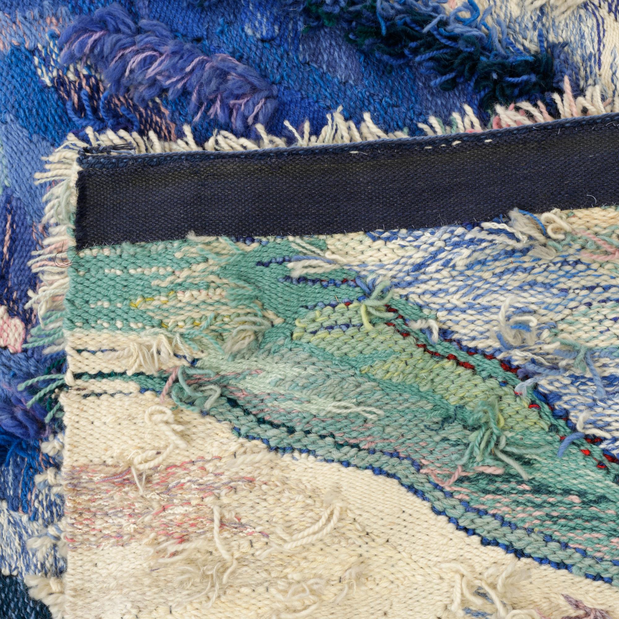 VÄGGTEXTIL, Margareta Strand, 1979. "Vattenströmmar".