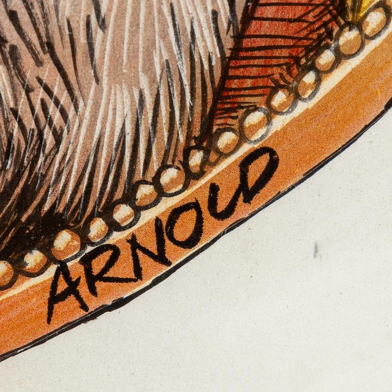 HANS ARNOLD, tusch & akryl, signerad.
