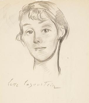 902. Lotte Laserstein, Flicka med kort hår.