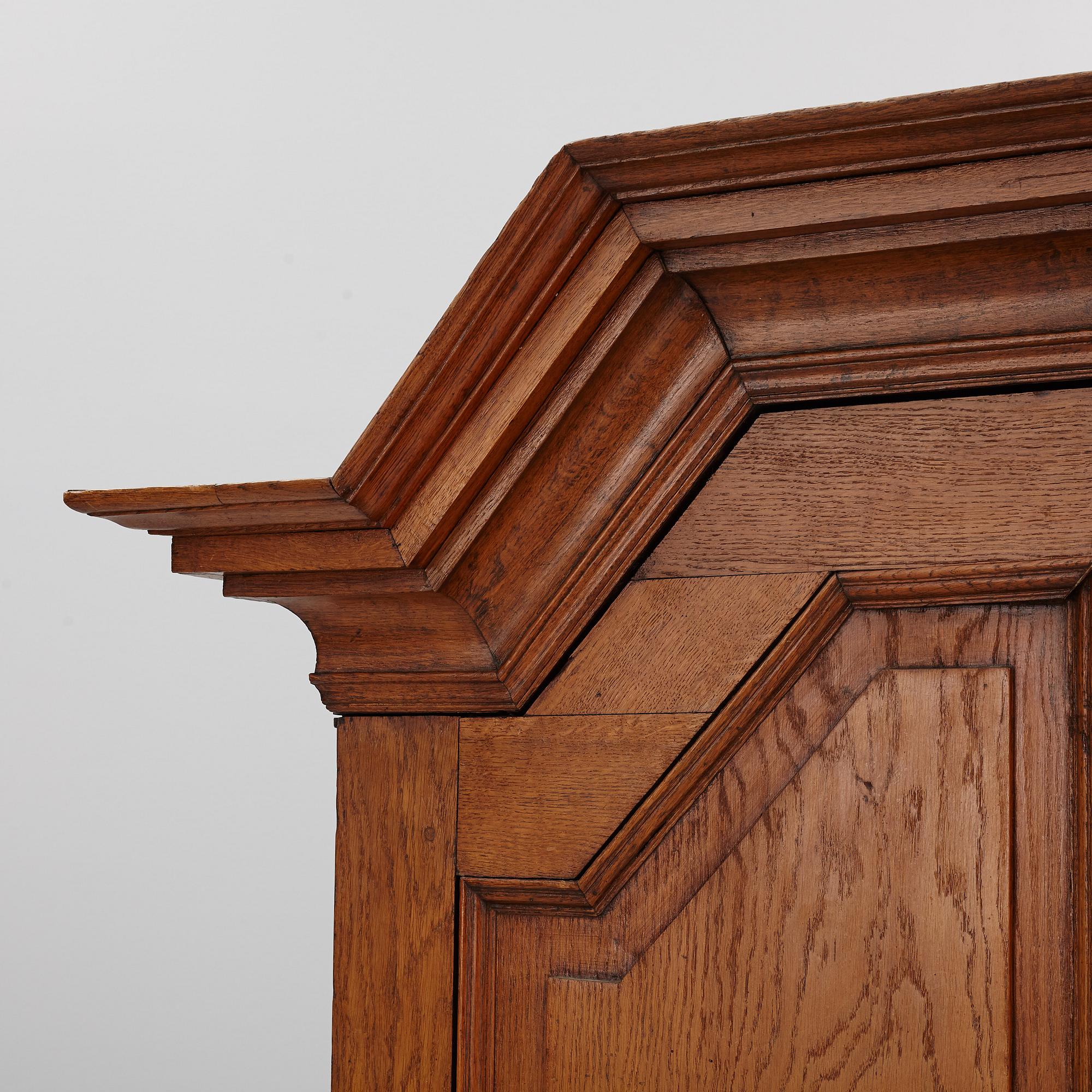 A Baroque Oak Cabinet, second half of the 18th Century.