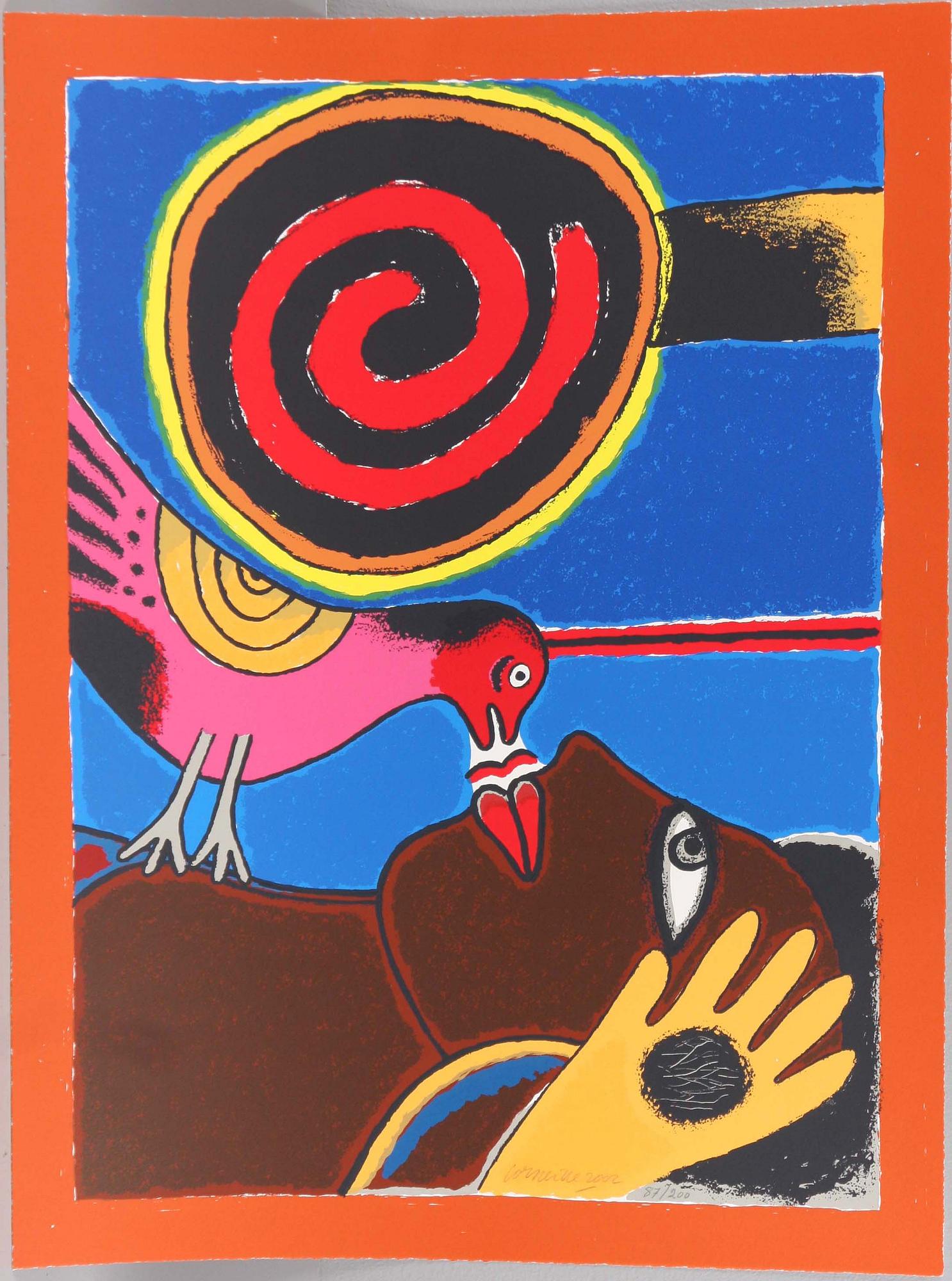 BEVERLOO CORNEILLE, färglitografi, sign o dat 2002, numr 87/200.