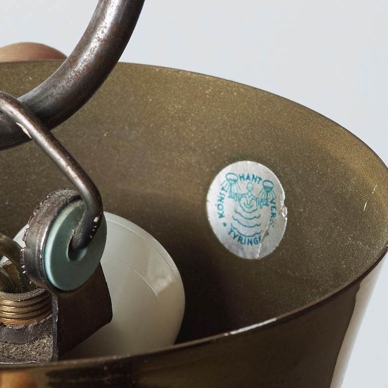 A Tyringe Konsthantverk ceiling lamp, 1960´s or 1970´s.
