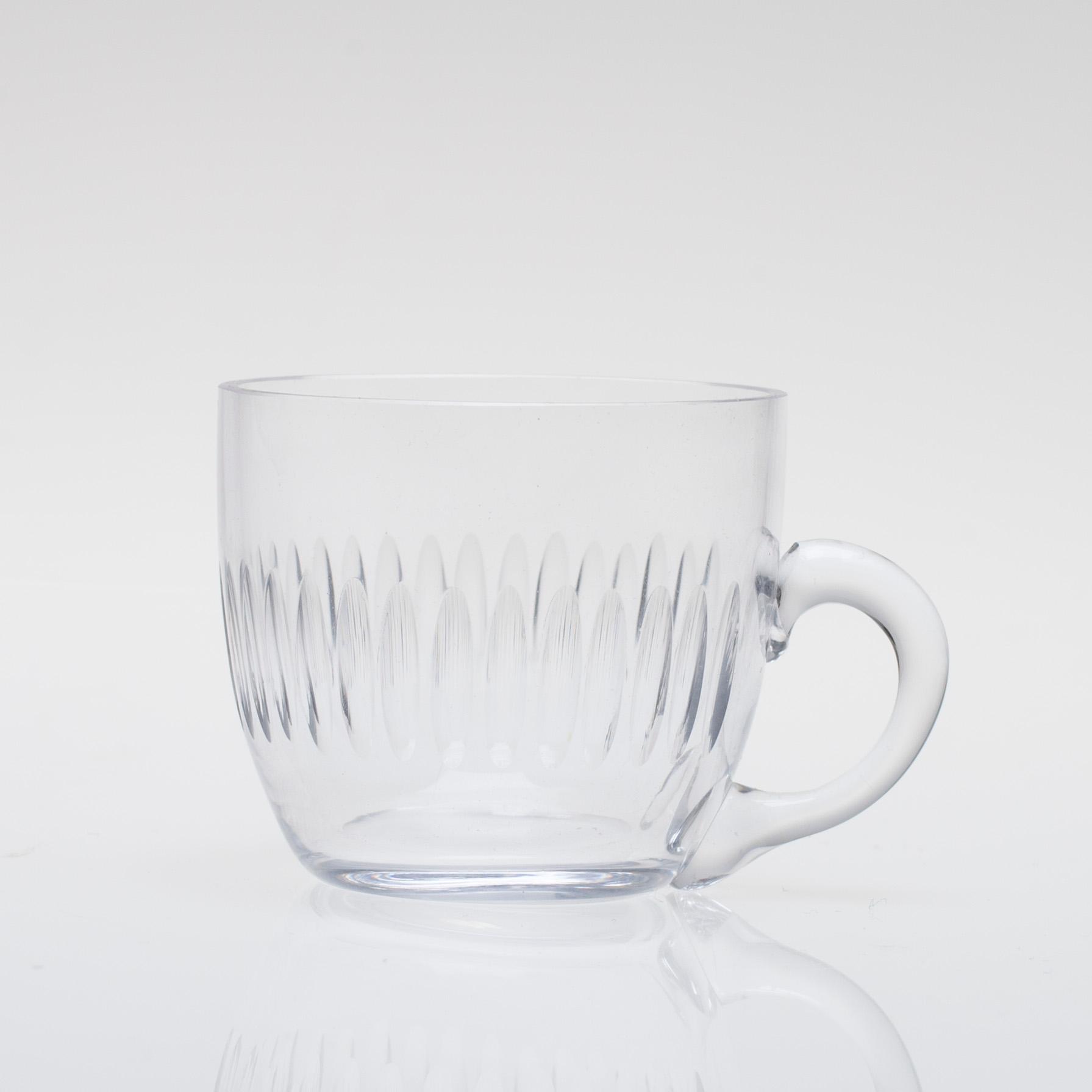 PUNSCHKOPPAR, 12 st, glas, 1900-talets början.