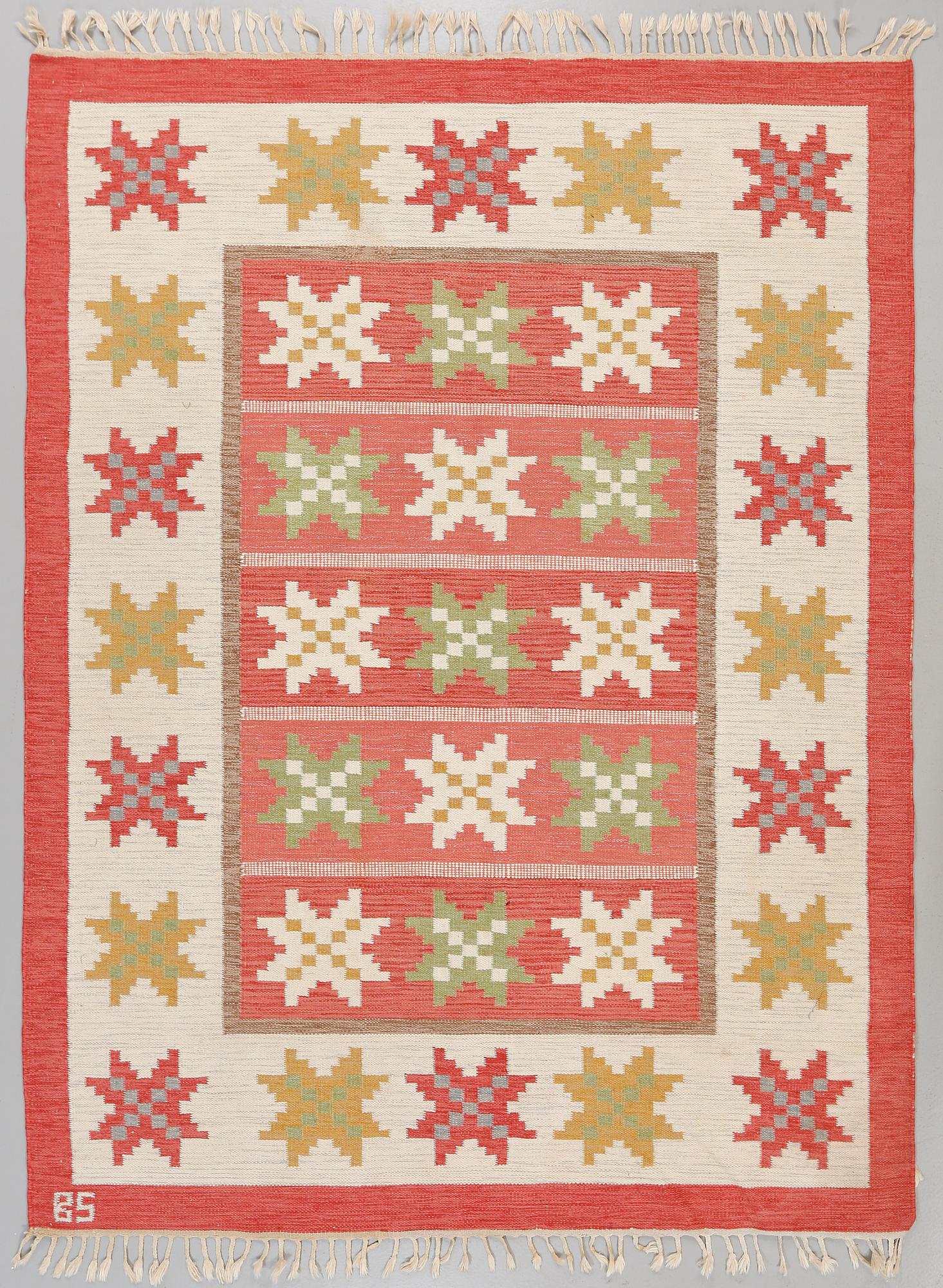 MATTA, rölakan, signerad BS, 1900-talets andra hälft, 241 x 179 cm.