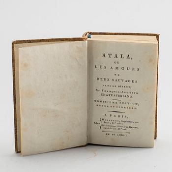 BÖCKER, 3 st, bland annat "Atala ou Les Amours..." A Paris 1820.