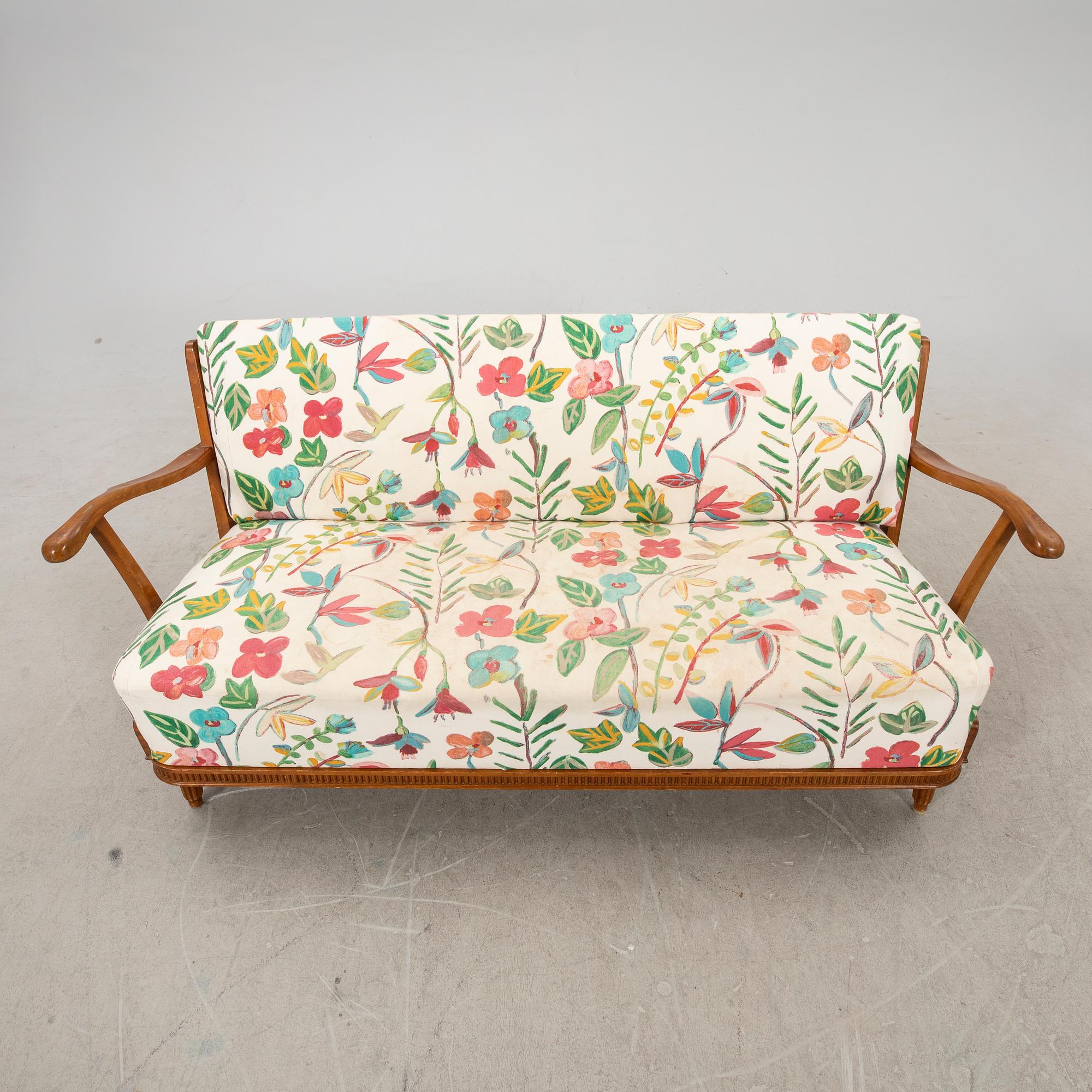 Svante Skogh, sofa Swedish Modern Förenade Möbler Linköping 1940s/50s.