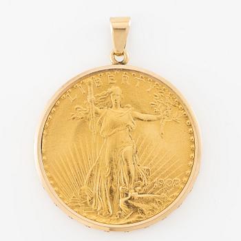 Nivada, pocket watch, "Coin Watch", "Twenty Dollars", 34.5 mm.