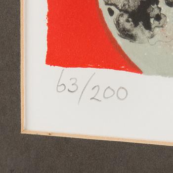 ARDY STRÜWER, litografi, signerad och daterad New York 1982,  numrerad 63/200.