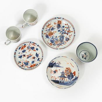 Six cups and four saucers, China, Qing dynasty, 18th century.