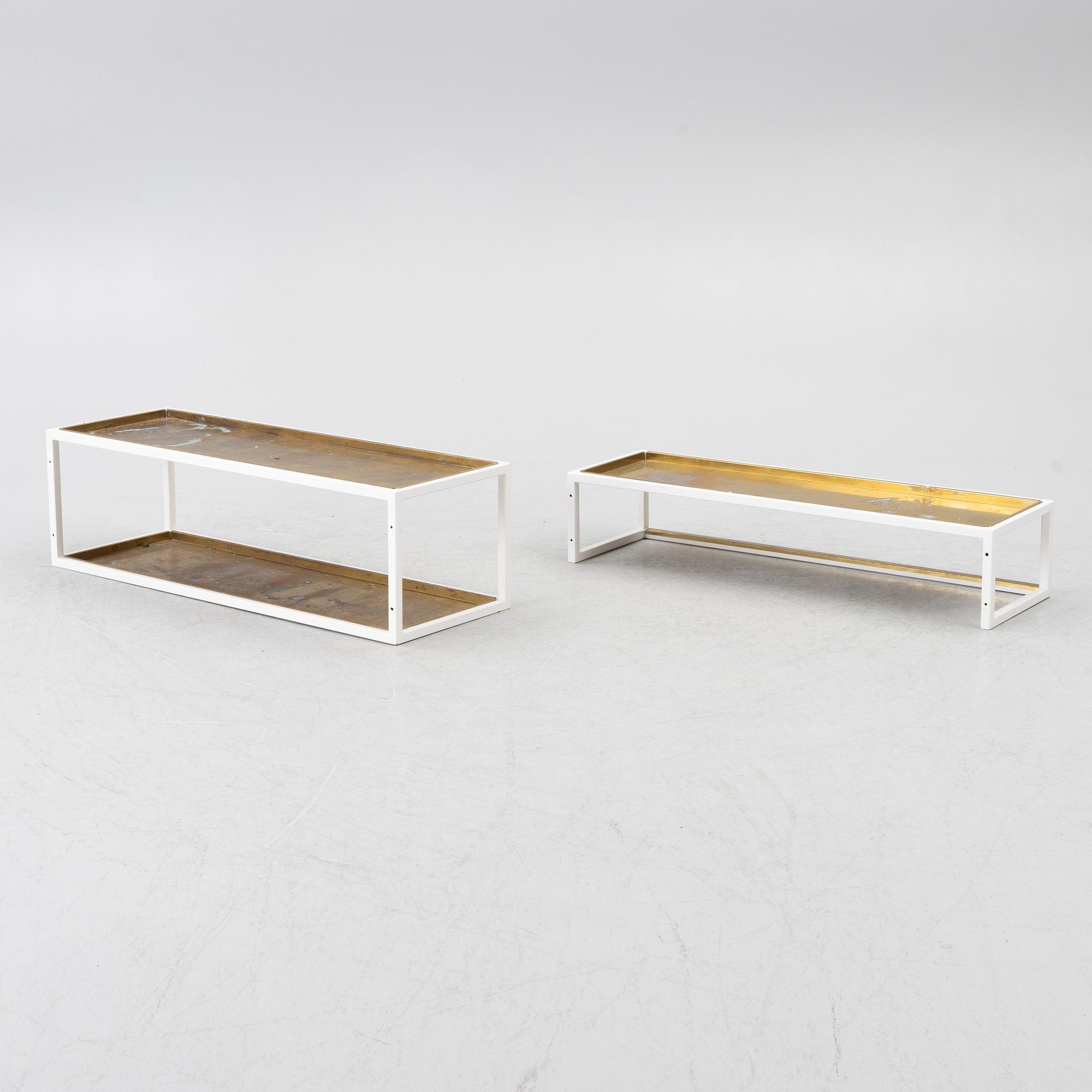 Ulf Scherlin, hat rack and shoe stand, 2000s.