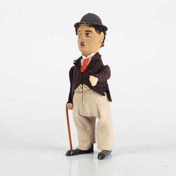 Schuco, mekanisk leksak "Charlie Chaplin", 1920-30-tal.