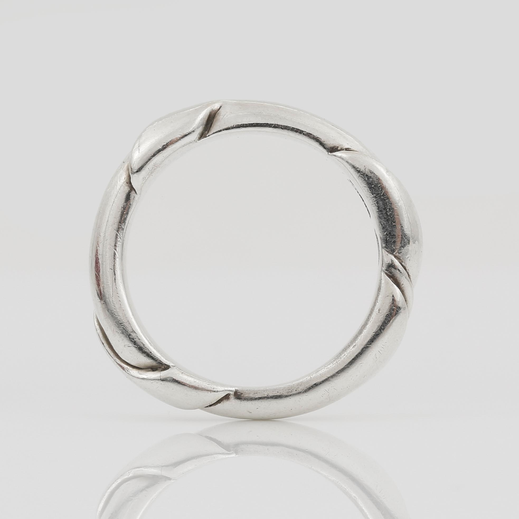 ARMBANDSUR, dam, silver med tillhörande ring Ole Kortzau, Georg Jensen, numrerad 43234.