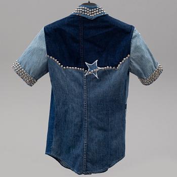 A studded denim shirt worn by Benny Andersson from ABBA.