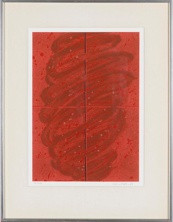 Juhana Blomstedt, Punainen abstrakti sommitelma.