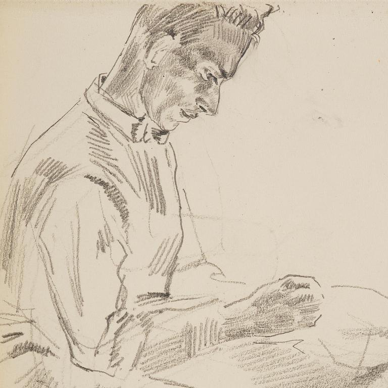 Lotte Laserstein, Bobby tecknar.