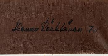 Hannu Rönkkönen, oil on canvas, signed and dated -70.