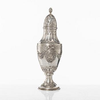 Sugar caster, silver 800, Germany, circa 1900.