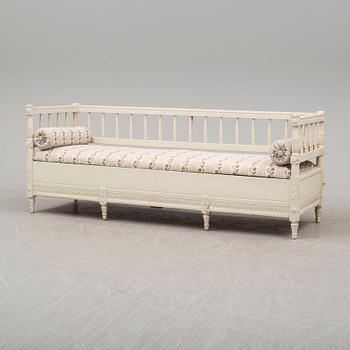 A gustavian sofa, early 19th century.