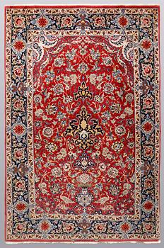 A rug, Figural Esfahan, ca 172 x 110 cm.