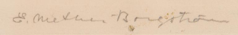 Ernst Mether-Borgström, etsaus, signeerattu ja numeroitu 10/60.