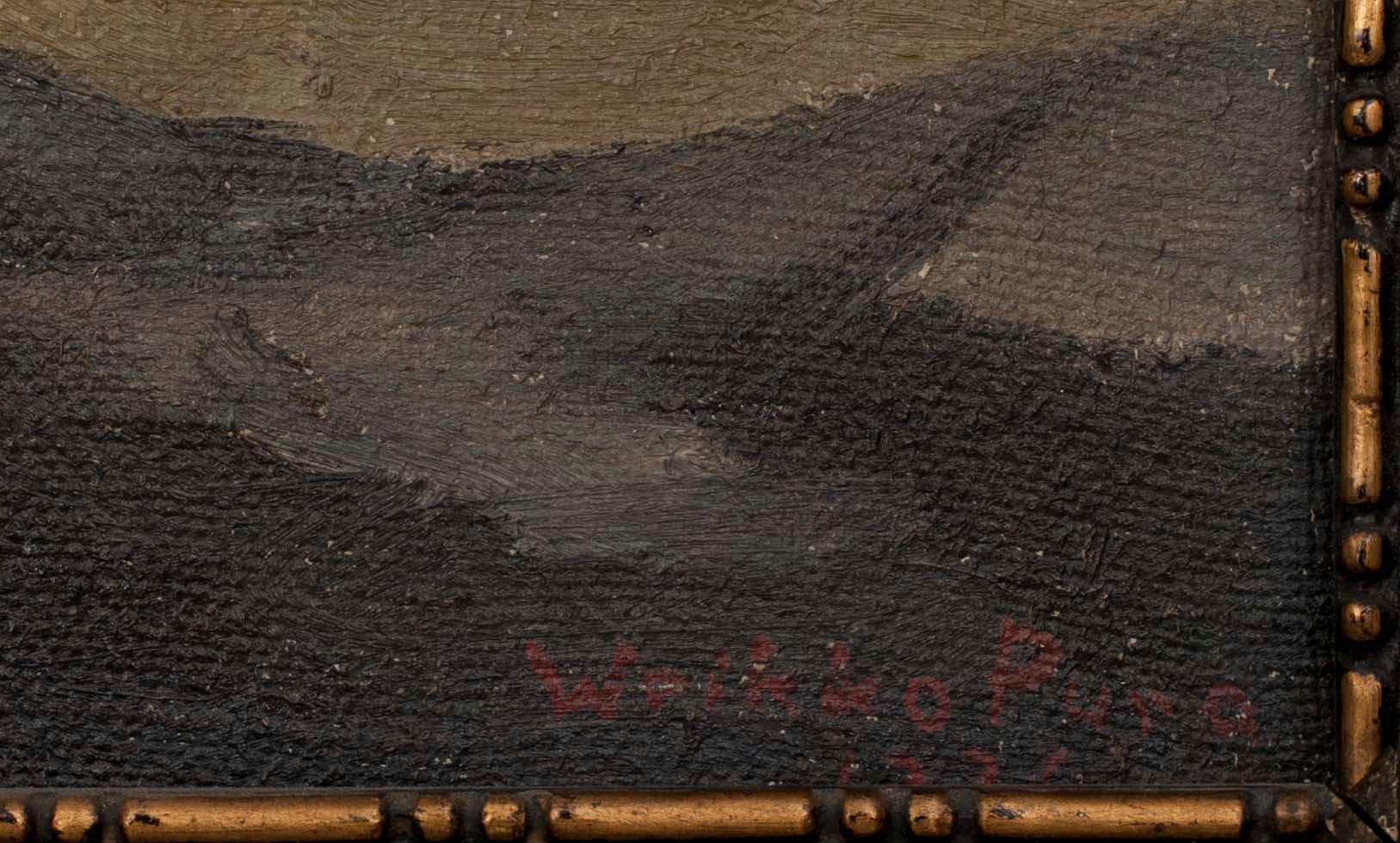 WEIKKO PURO, olja på duk, sign.