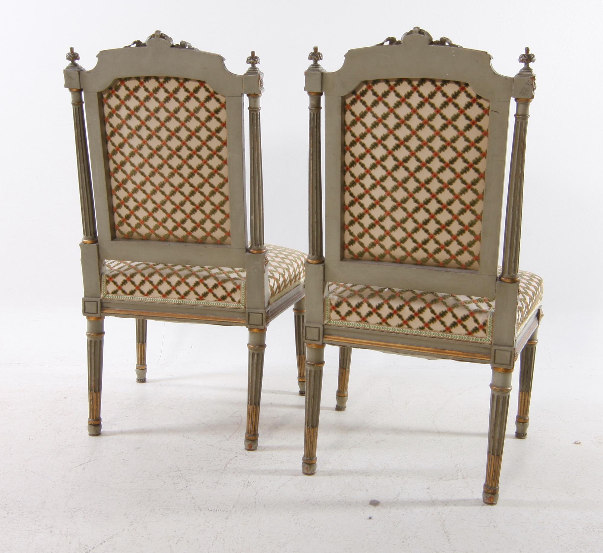 STOLAR, ett par, Louis XVI-stil.