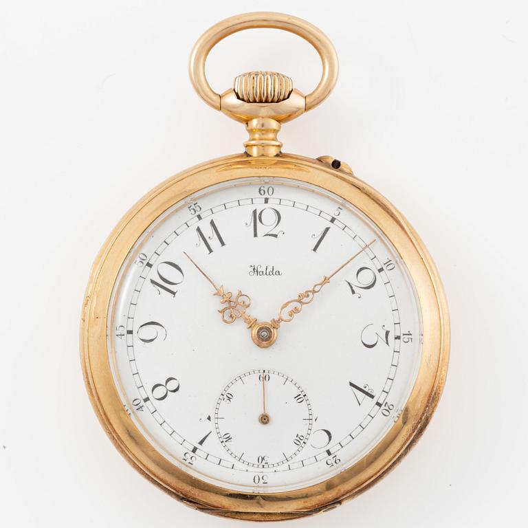 Halda, pocket watch, 50 mm.