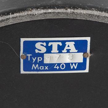 A floor light, STA, mid 20th Century.