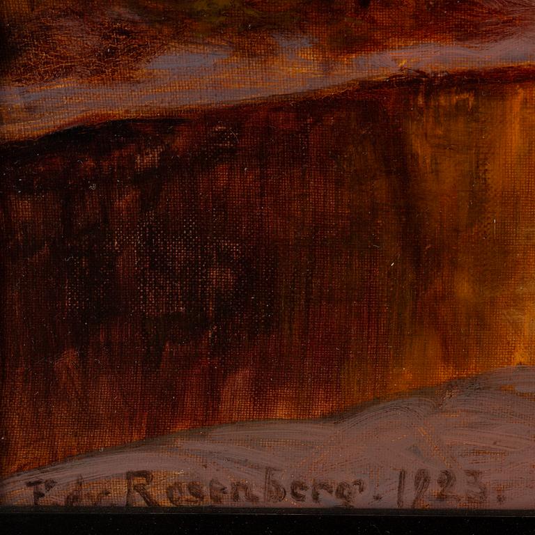 EDVARD ROSENBERG, oil on canvas, signed and dated 1923.