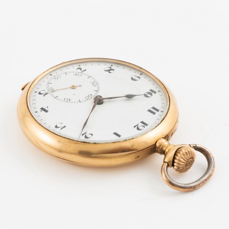 Fickur, 18K guld, 50,5 mm.