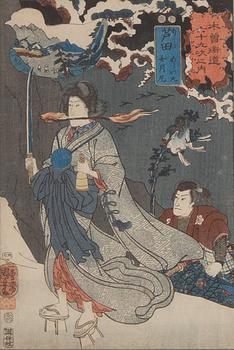 UTAGAWA KUNIYOSHI (1797/98-1861), a coloured woodblock print, Japan, 19th century.