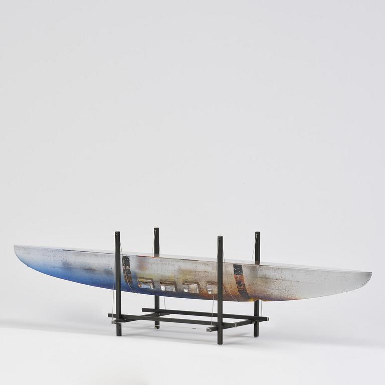 Bertil Vallien, "Sleeping Princess un-20", a unique sand cast glass sculpture, Kosta Boda, Sweden.