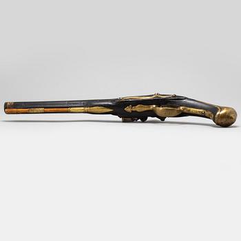 A Danish flintlock pistol 1751 pattern.